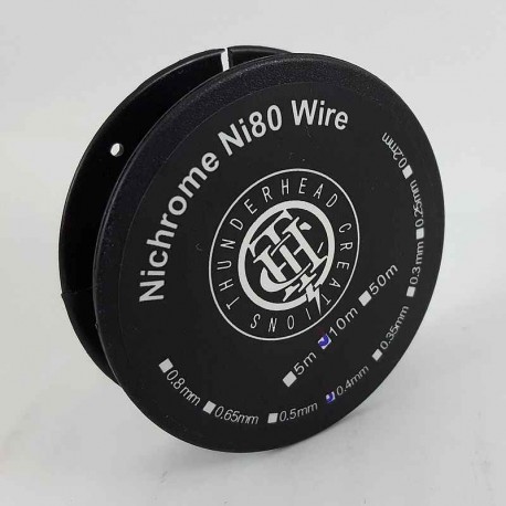 Nichrome Ni80 Wire (0.4) Thunderhead Creations